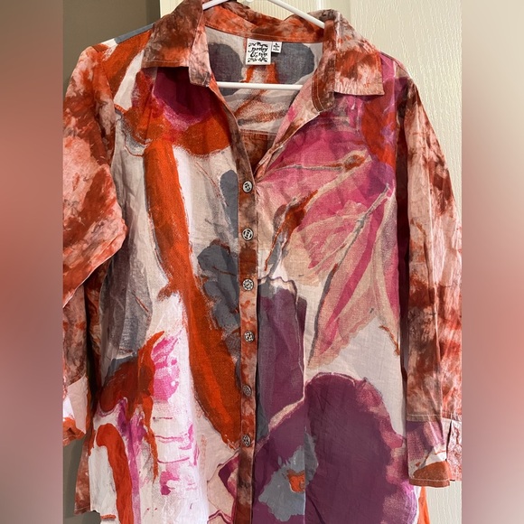 Parsley & Sage Tops - Parsley & Sage Top Womens Large Artsy Colorful boho  Art To Wear